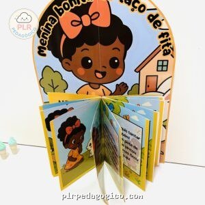 Livro 3d menina bonita do laço de fita