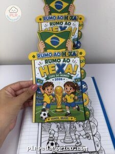 Mini livro copa do mundo