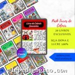 Pack 20 Livros de Colorir