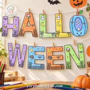 Varal Halloween – Alfabeto de A-Z