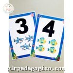 FREEBIE - Fundo do Mar Números na Parede