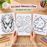 Kit Colorir Natureza e Clima