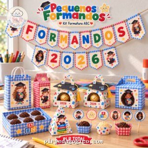 Kit Formatura ABC - Pequenos Formandos 2026