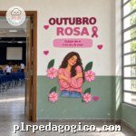 Painel Abraço Floral - Outubro Rosa