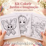Kit Colorir Jardim e Imaginação