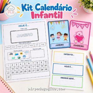 Kit Calendário Infantil