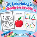 Kit Labirintos e Quebra-cabeças