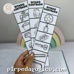Tirinhas ditado ilustrado