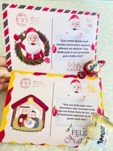 Cartão de Natal Professores