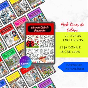 Pack 20 Livros de Colorir