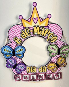 Decoração Bambolê Dia da Mulher