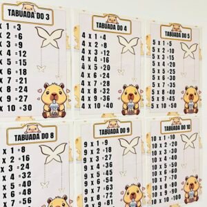 COMBO Tabuada Capivara - 4 Operações