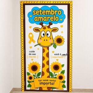 Painel de porta setembro amarelo