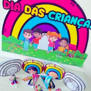 Kit Painel + Lembrancinhas – Dia das Crianças