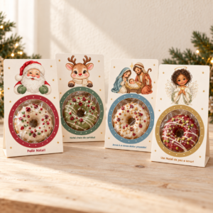 Kit Donuts de Natal – Aquarela Encantada – 15 Modelos