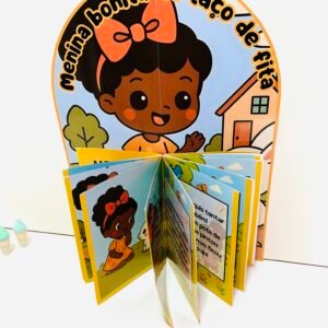 Livro 3d menina bonita do laço de fita