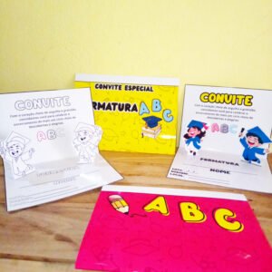 Convite de formatura 3D