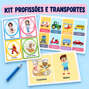 Kit Profissões e Transportes