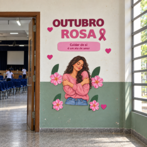 Painel Abraço Floral – Outubro Rosa