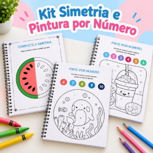 Kit Simetria e Pintura por Número